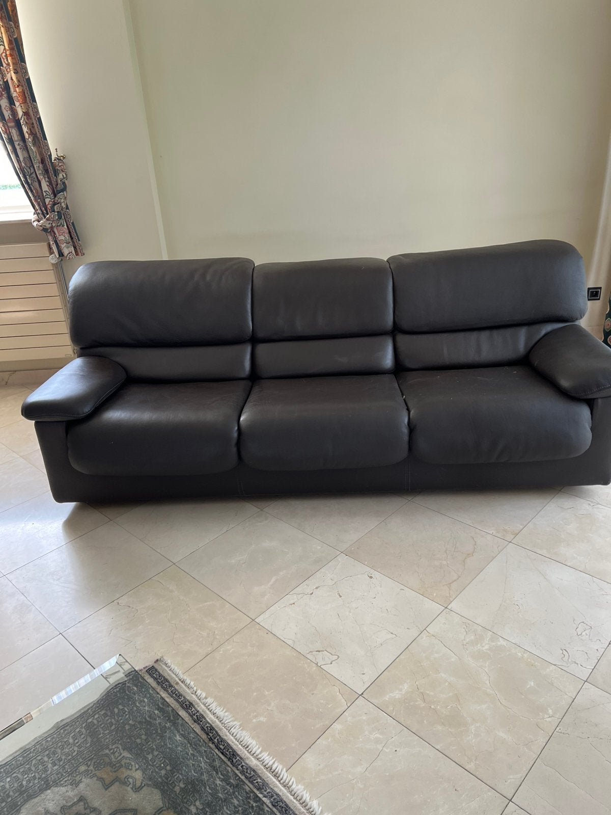 JORI - fauteuils cuir brun quai neuf, Maison & Meubles, Enlèvement, Comme neuf, Cuir