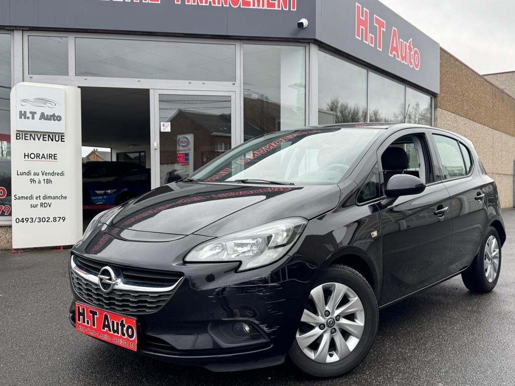 Opel Corsa 1.2i Enjoy/ CARROSSERIEKOSTEN!!!!, Auto's, Voorwielaandrijving, 4 cilinders, 1229 cc, Zwart