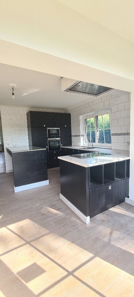Keuken zwart natuursteen marmer, Huis en Inrichting, Ophalen, Gebruikt, Zwart, Overige typen