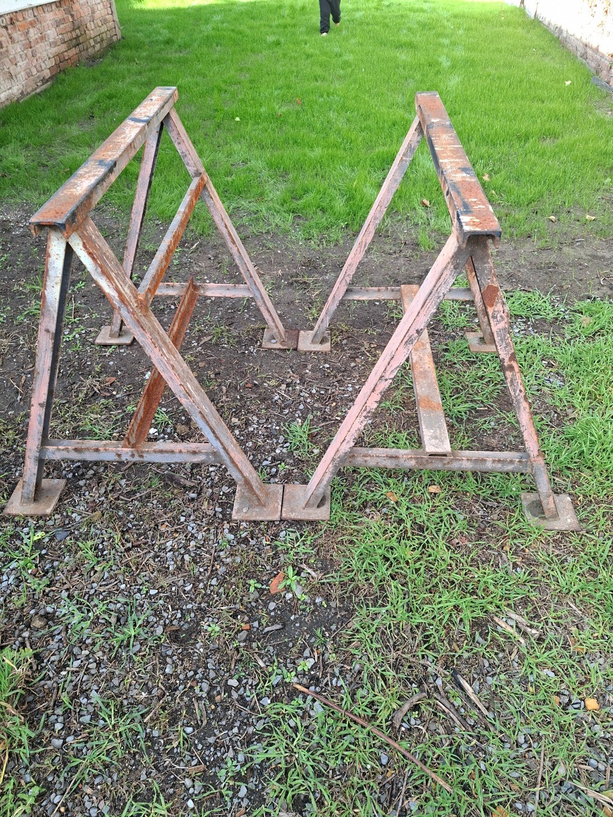 stalen schragen, Ophalen