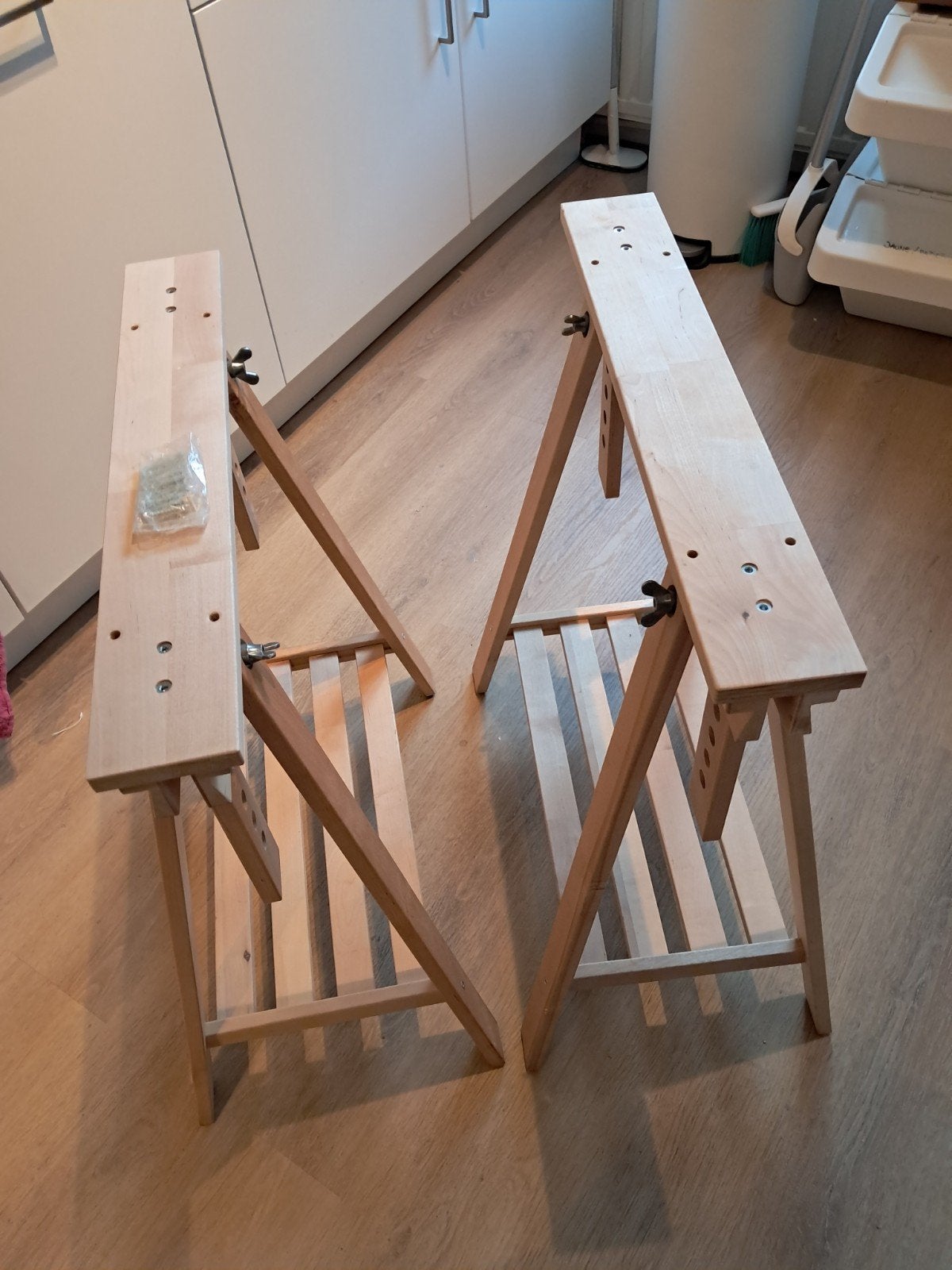 Tréteaux en bouleau Mittback IKEA - Parfait état - A saisir, 50 – 75, Enlèvement, Utilisé, 50 à 100 cm