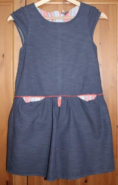 Donkerblauw kleedje met roze accenten Orchestra - maat 140, Kinderen en Baby's, Kinderkleding | Maat 140, Meisje, Ophalen of Verzenden