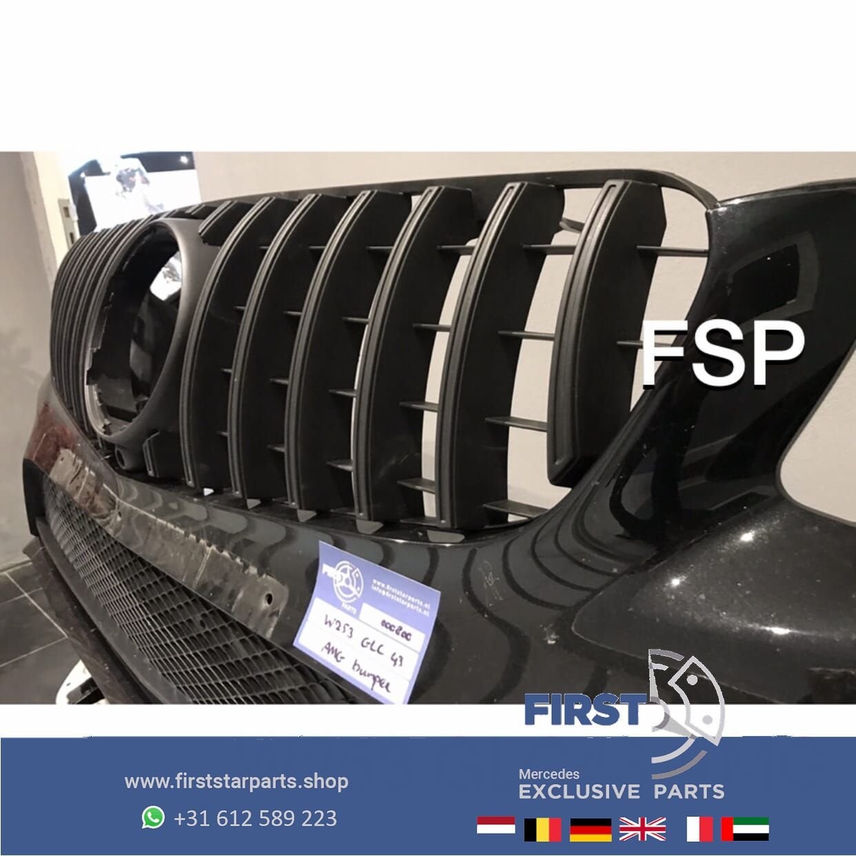 W253 GLC 43 AMG VOORBUMPER + GT GRIL COMPLEET Mercedes 2016-, Utilisé, -, Avant, -