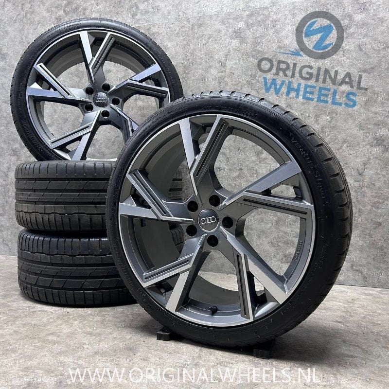 20 inch GMP Angel velgen + zomerbanden Audi A6 A8, Gebruikt, -, -, Banden en Velgen
