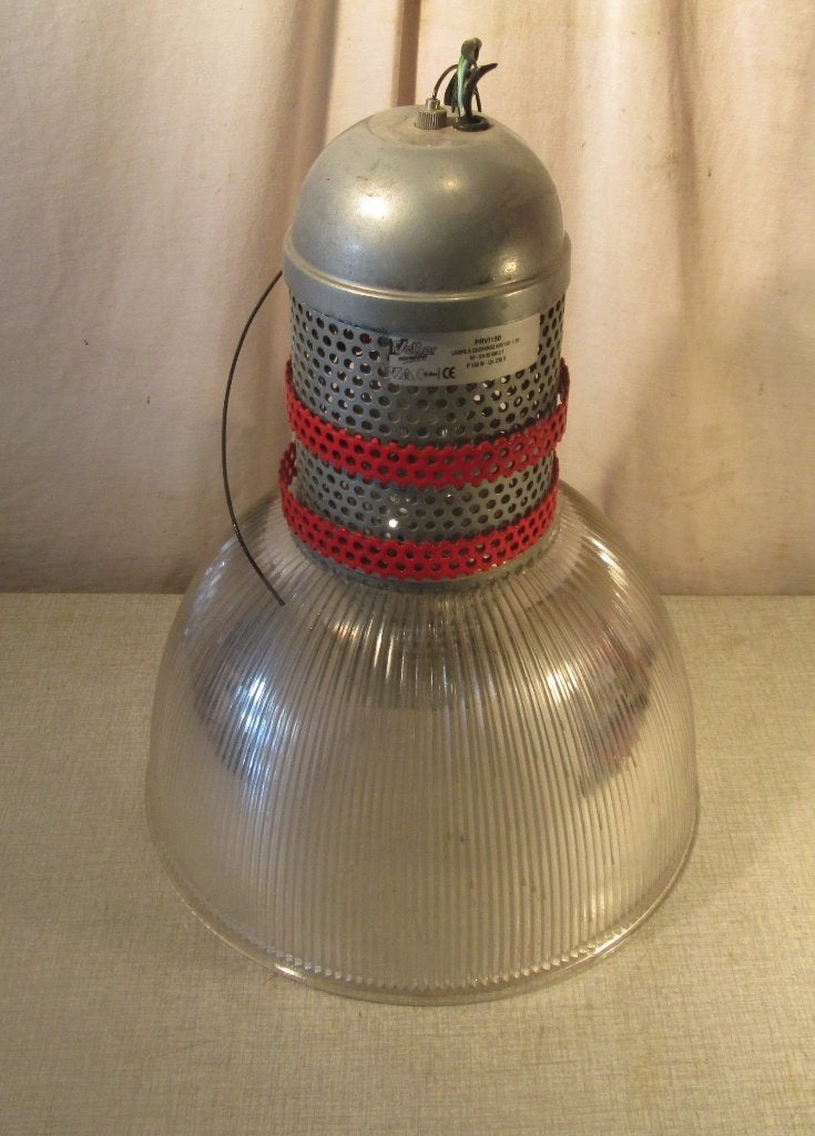 Lampe suspendue industrielle rétro en métal et PVC - 40 cm, Enlèvement ou Envoi, Maison et Meubles