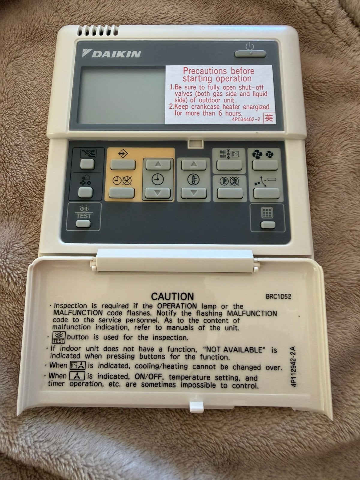 Daikin afstandsbediening, Elektronische apparatuur, Airco's, Ophalen of Verzenden, Nieuw