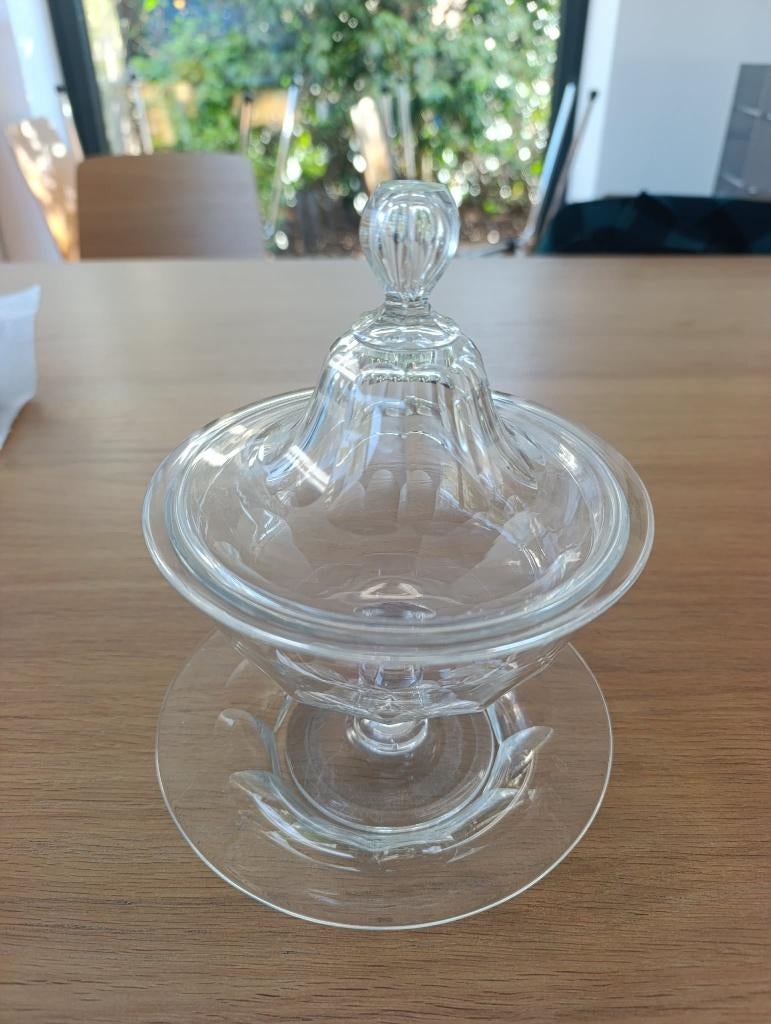 Bonbonnière ancienne en cristal – vintage, Enlèvement