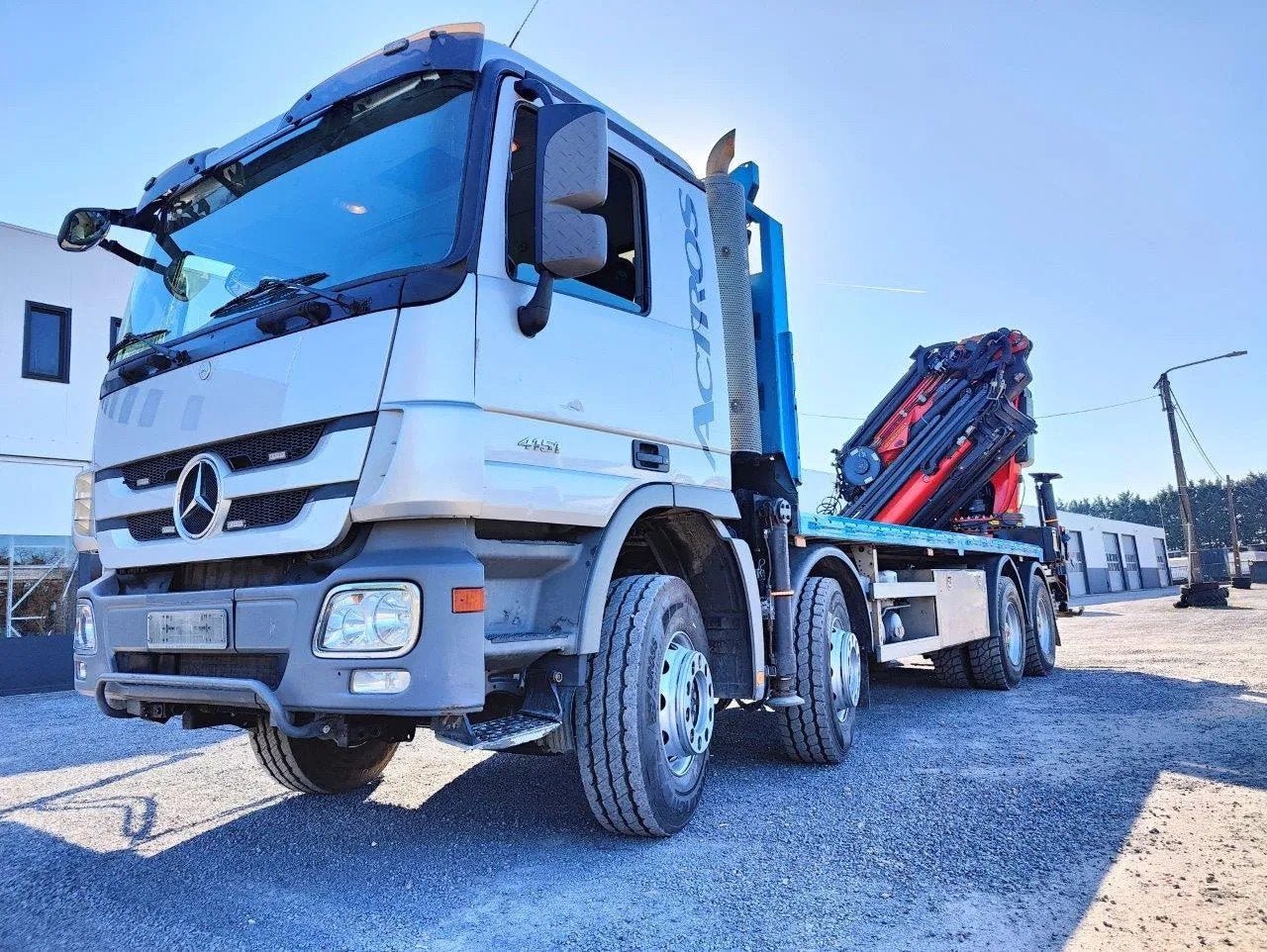 Mercedes-Benz Actros 4151 V8 8x4 Palfinger PK78002 + Fly Jib, Auto's, Automaat, Euro 5, Achterwielaandrijving, Mercedes-Benz