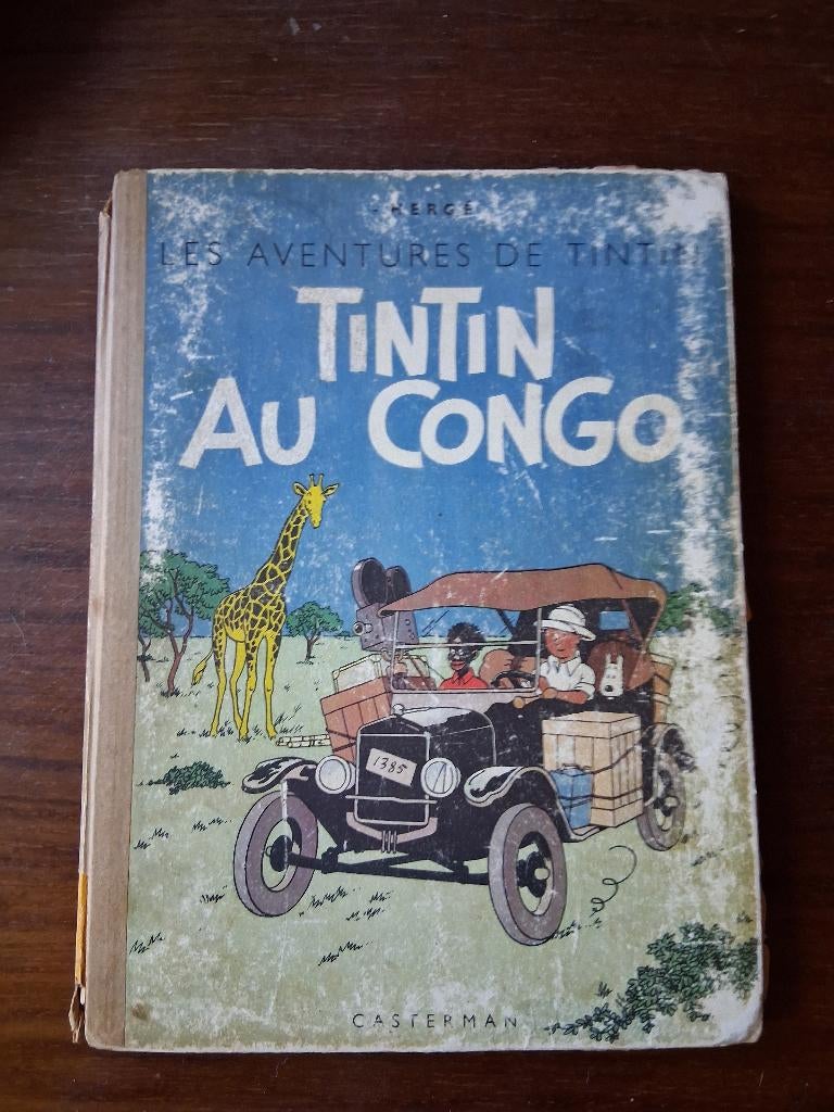 Kuifje in Congo E.O. 1946, Boeken, Eén stripboek, Hergé, Ophalen, Gelezen