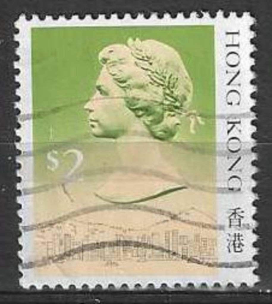 Hong Kong 1987 - Yvert 509 - Koningin Elisabeth II (ST), Postzegels en Munten, Verzenden, Gestempeld
