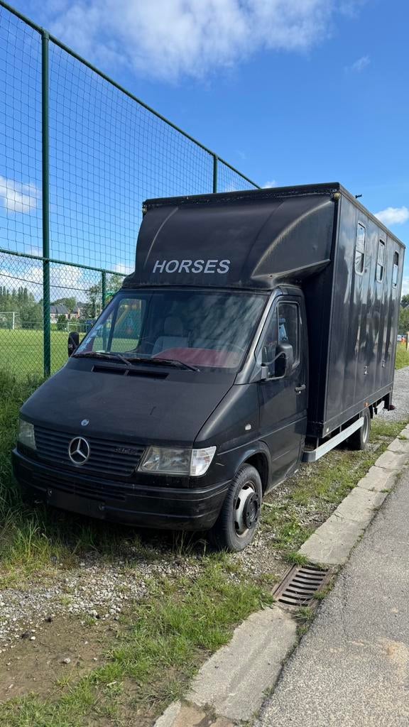 Mercedespaarden camionette 312D, Auto's, Stof, Zwart, Diesel, Particulier