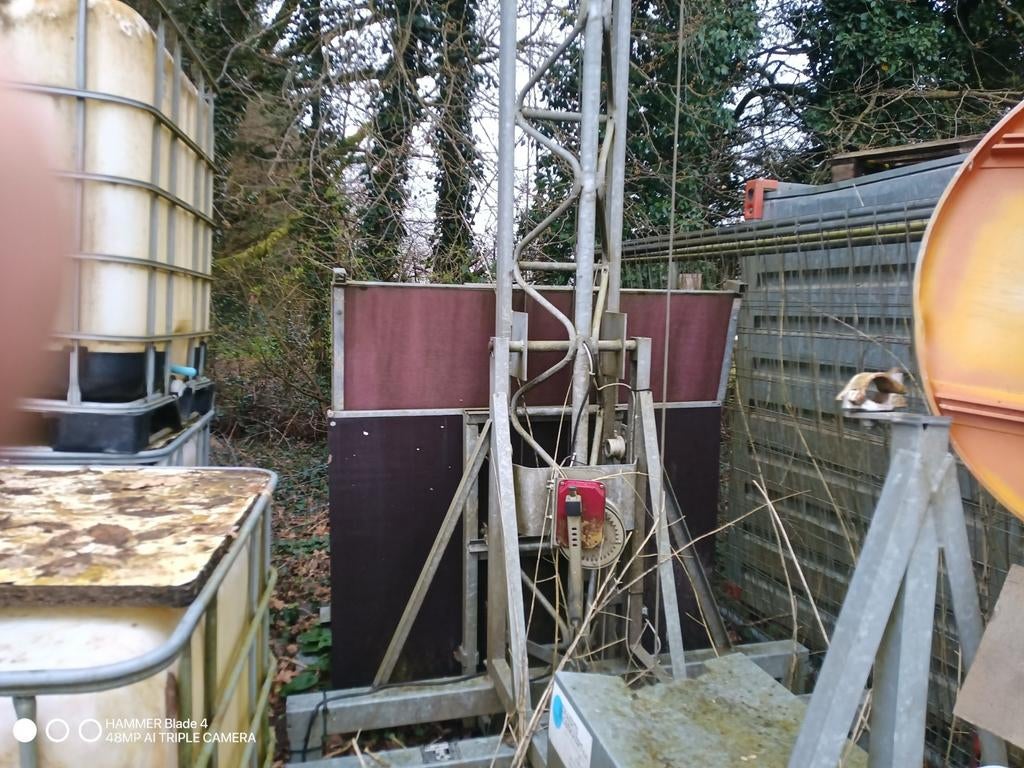 Bouwlift 7,25  meter galva, Ophalen