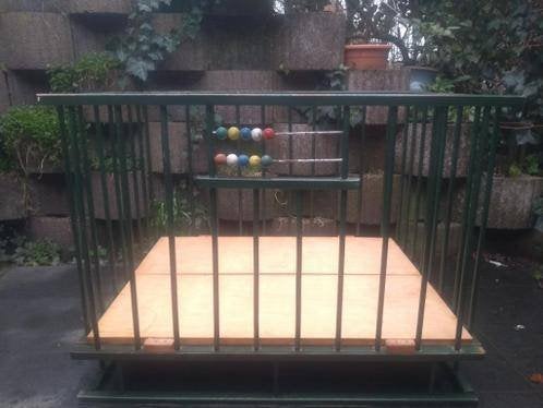 houten kinderpark[GRATIS]+boxkleed Jip&Janneke+autostoel ..., Kinderen en Baby's, Babyparken, Ophalen, Gebruikt, Boxkleed