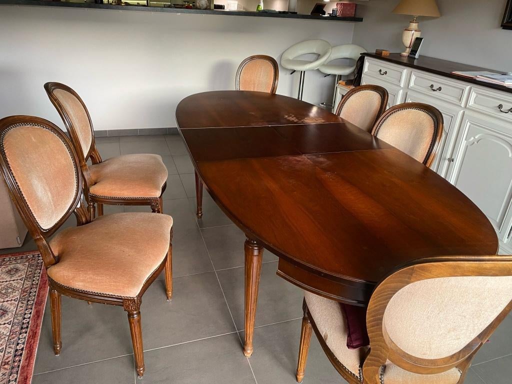 Gratis eettafel, Huis en Inrichting, Tafels | Eettafels, Ophalen, Gebruikt, Eikenhout, 50 tot 100 cm