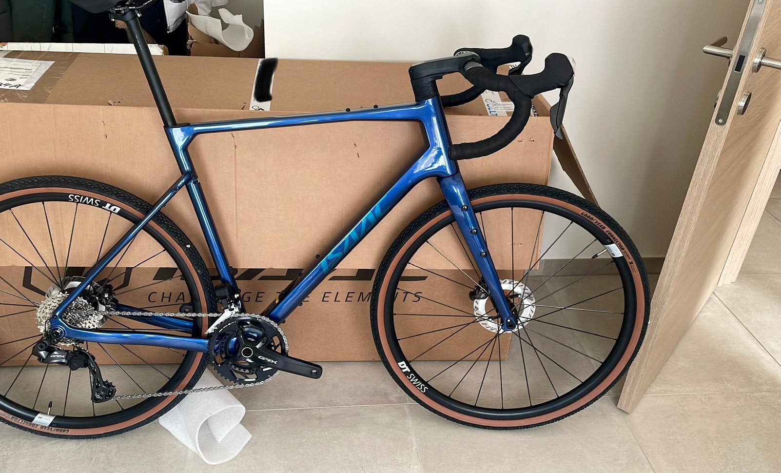 Isaac Kaon XL (61) carbon gravelbike 2x12 GRX DI2, 57 à 61 cm, Enlèvement, Comme neuf, Carbone