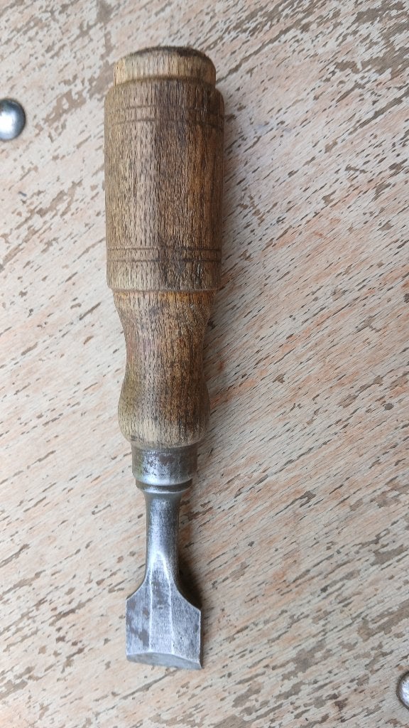 kleine, oude houtbeitel 25mm., Ophalen