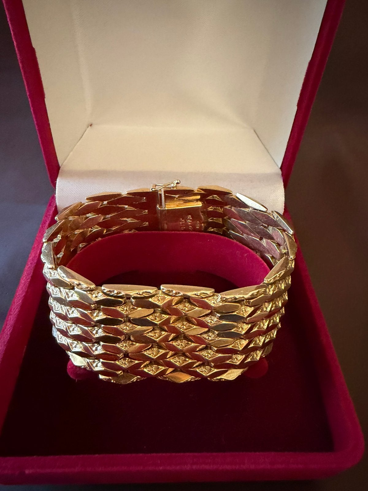 Bracelet en or 18 carats, Bijoux, Sacs & Beauté, Enlèvement, Comme neuf, Or, Or