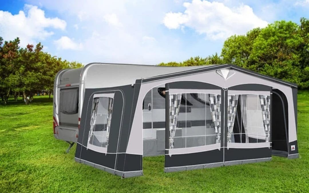 Auvent Dorema Garda 270 XL anthracite taille 10 cadre en aci, Enlèvement, Utilisé, Ten Cate All Season 240g/m2, Dorema