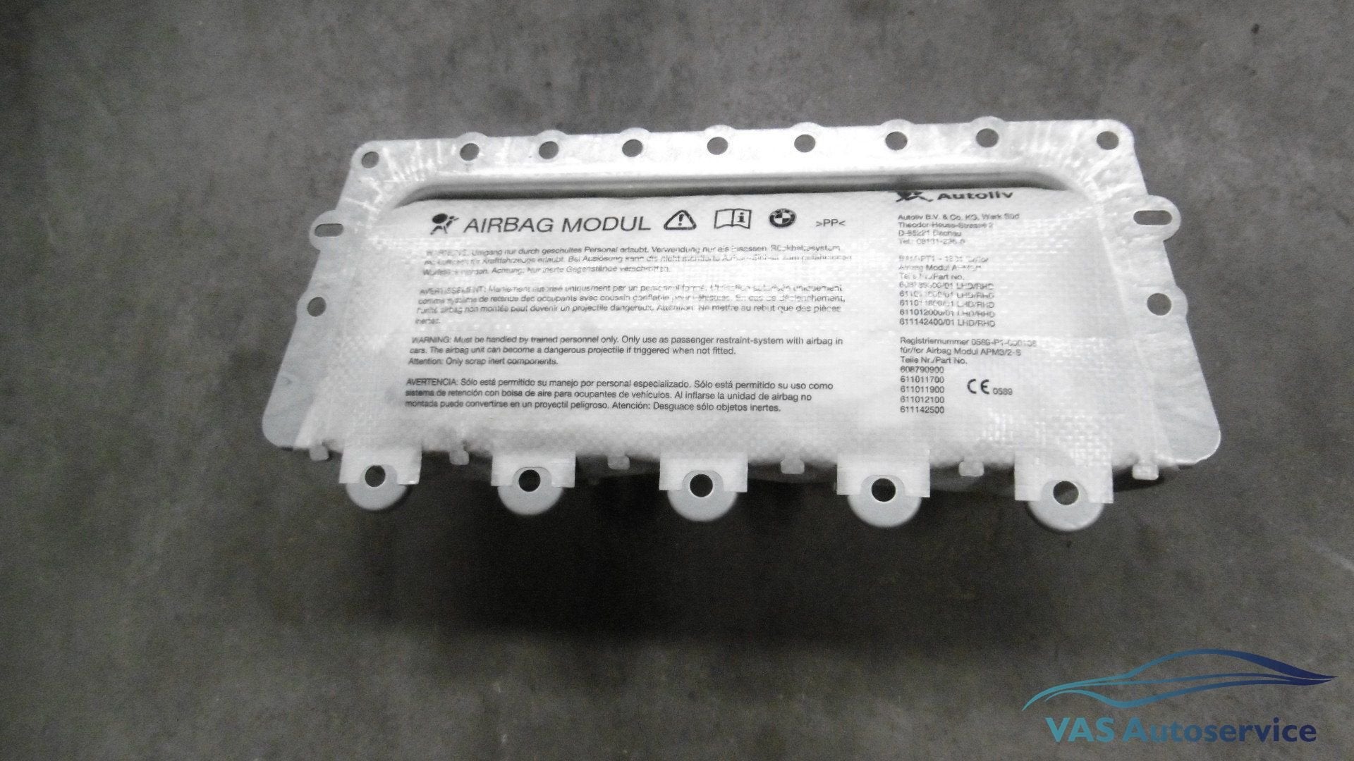 Passagiersairbag BMW 5-serie F10-F11. 72 12 9 230 398, Gebruikt, -, Ophalen of Verzenden, -