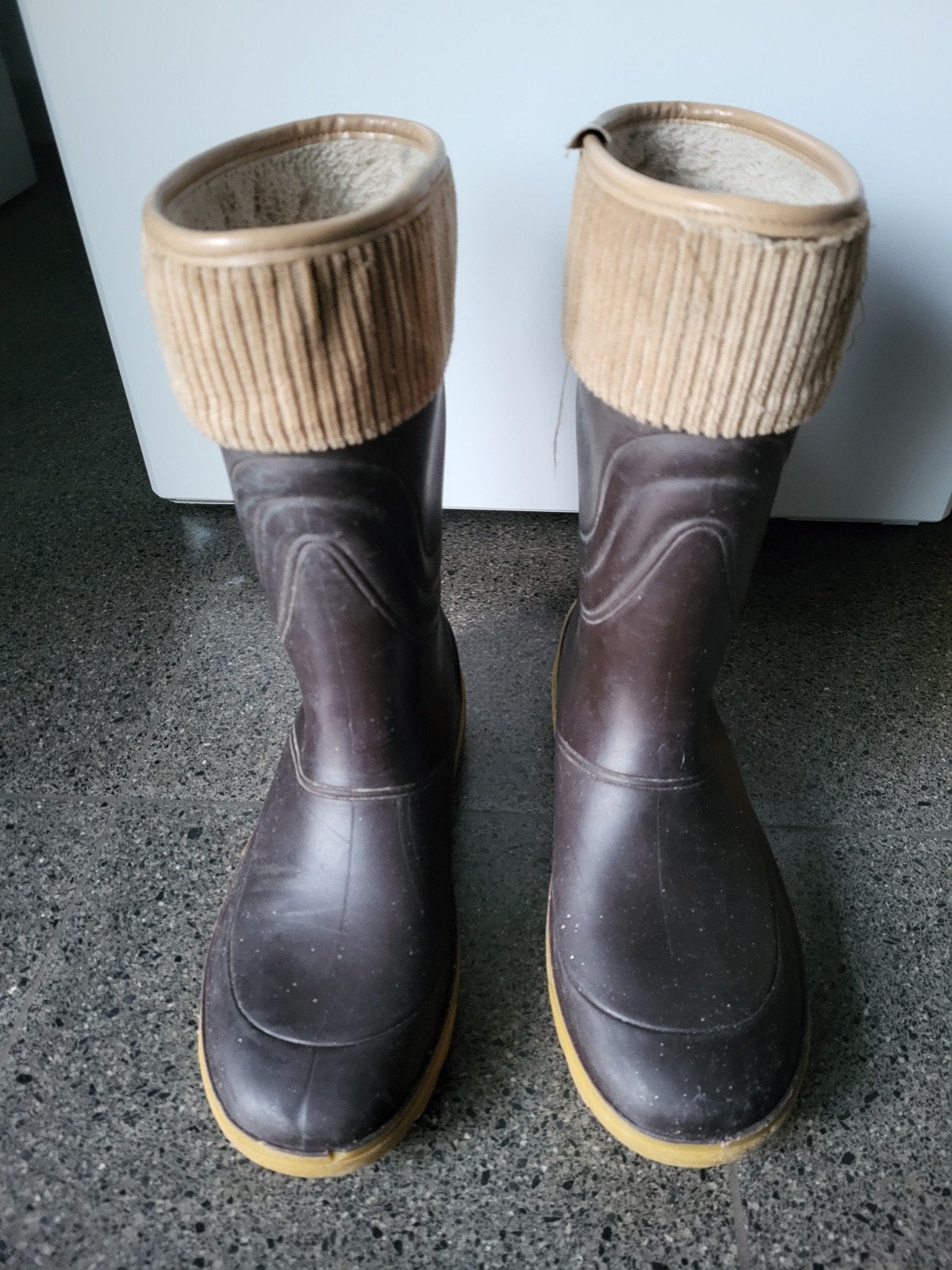 rubberen herenlaarzen MT 44, Kleding | Heren, Ophalen of Verzenden, Bruin
