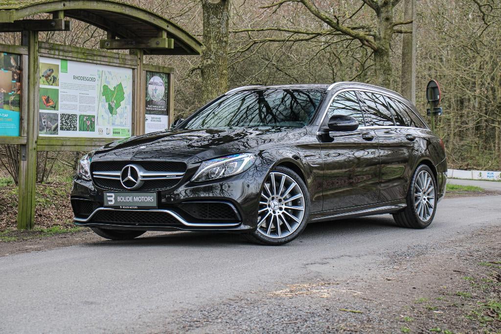Mercedes-Benz C 63 AMG break, Auto's, Automaat, Achterwielaandrijving, Zwart, Bedrijf