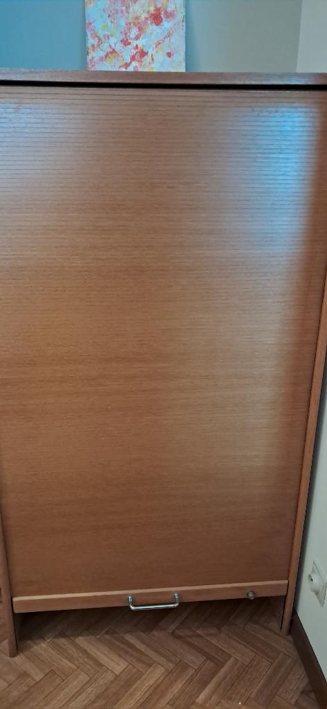 Ikea Billy bureaukast met rolluik., Huis en Inrichting, Kasten | Roldeurkasten en Archiefkasten, Ophalen, Gebruikt, 100 tot 150 cm