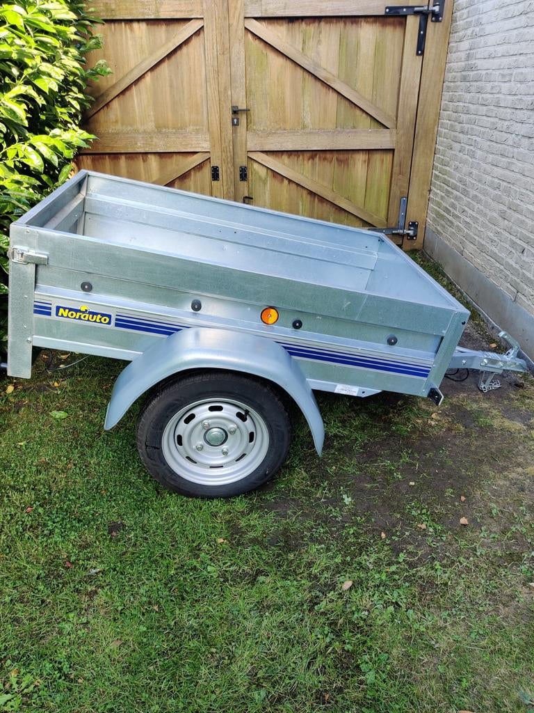 Aanhangwagen norauto inclusief net, Ophalen, Zo goed als nieuw