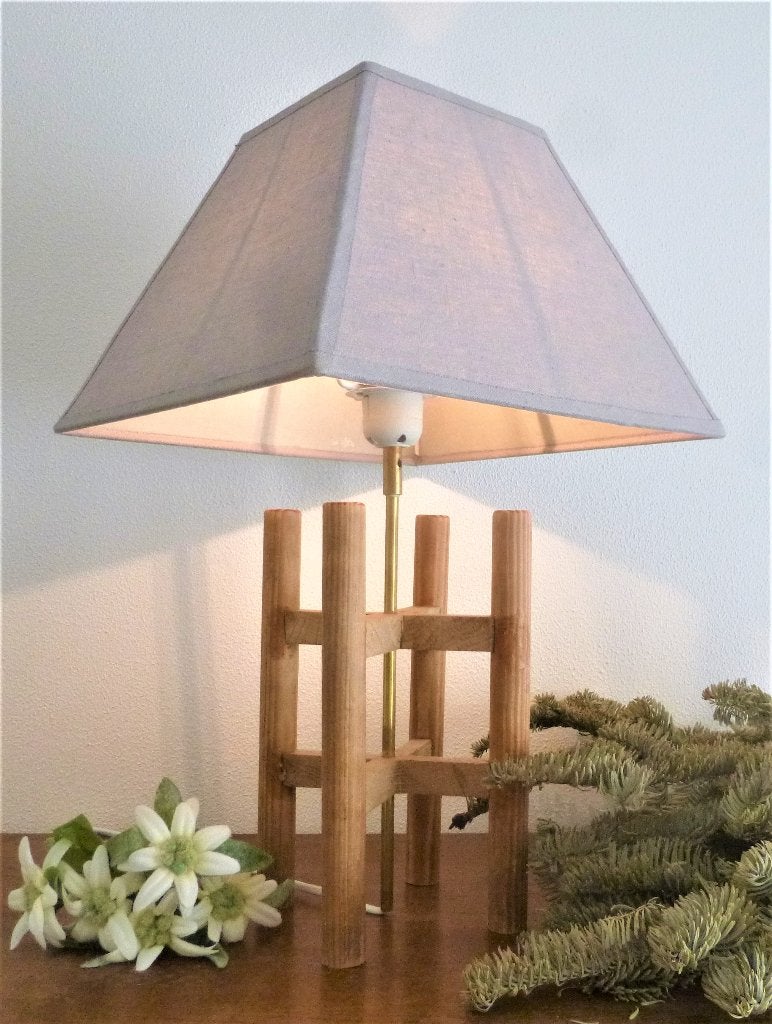 lampadaire en bois brut, Enlèvement, Neuf, Bois, Moins de 100 cm