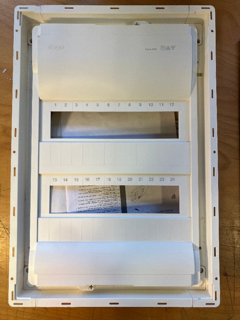 Hager, coffret Volta encastré VU24LN 2 rangées 24 modules, Bricolage & Construction, Enlèvement ou Envoi, Comme neuf, Hager, Tableau électrique