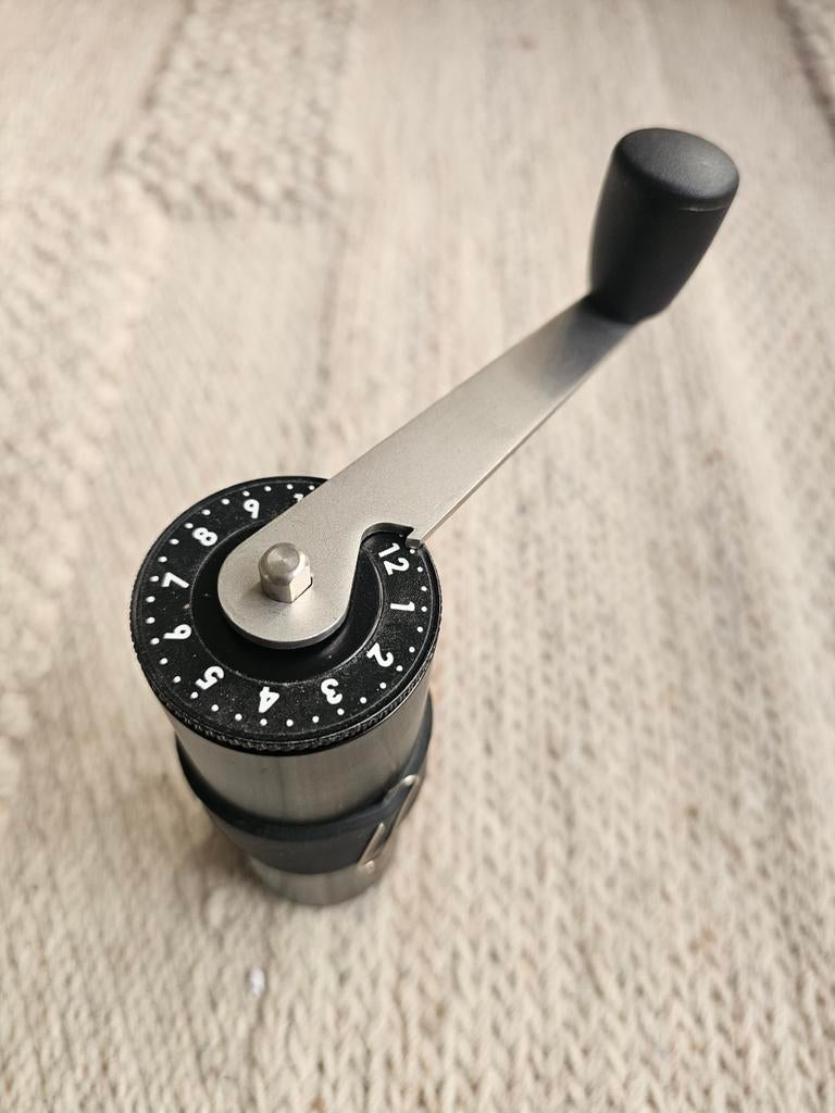 Zwarte Knock aergrind handmatige koffiemolen, Ophalen of Verzenden, Koffiebonen