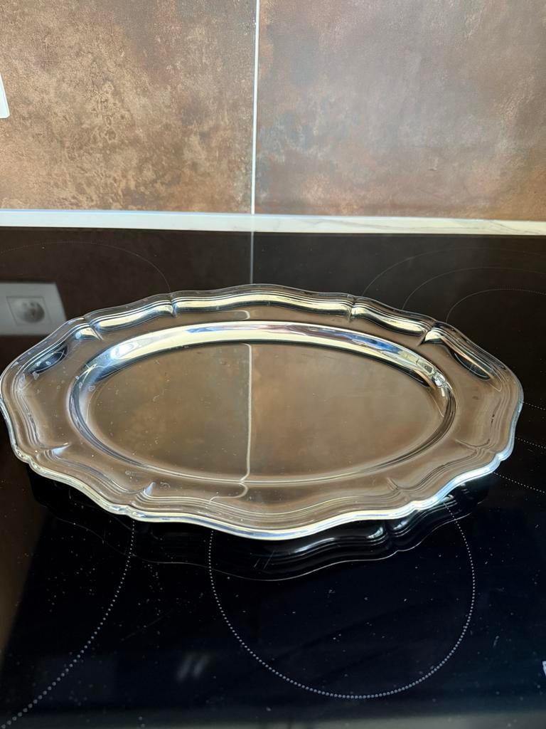 Lot de plateaux en inox et argent, Antiquités & Art, Antiquités | Plateaux, Enlèvement