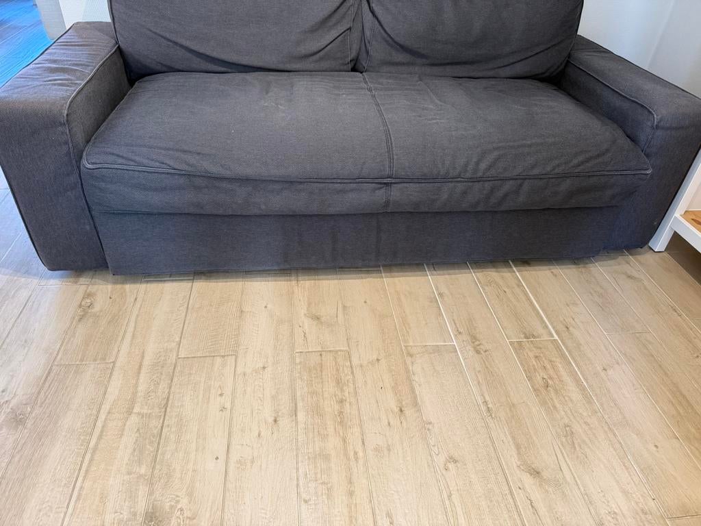 Canapé lit, 90 cm, Gris, Enlèvement, Utilisé