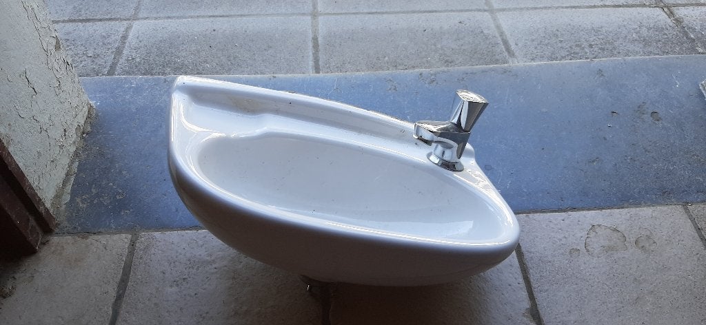 Evier d'appoint, Enlèvement ou Envoi, Utilisé, Verre, Robinet