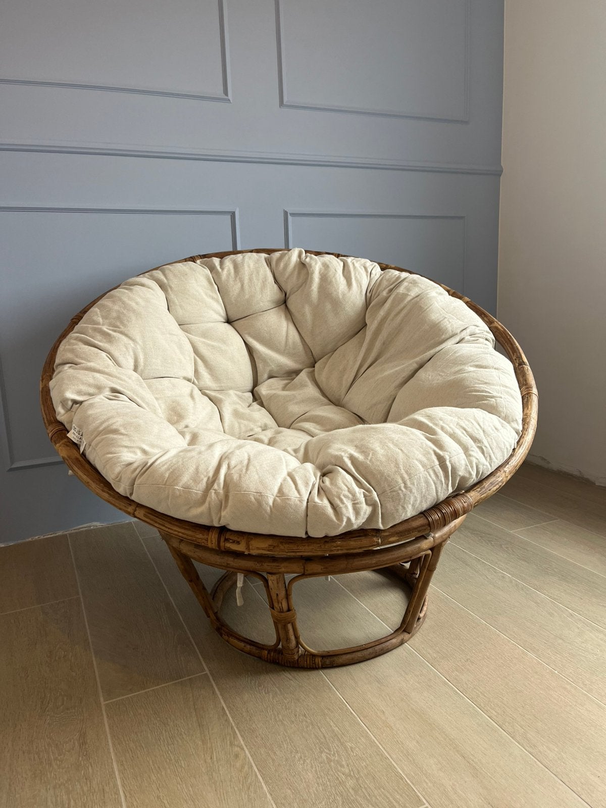 Magnifique fauteuil vintage en rotin Papasan, Enlèvement
