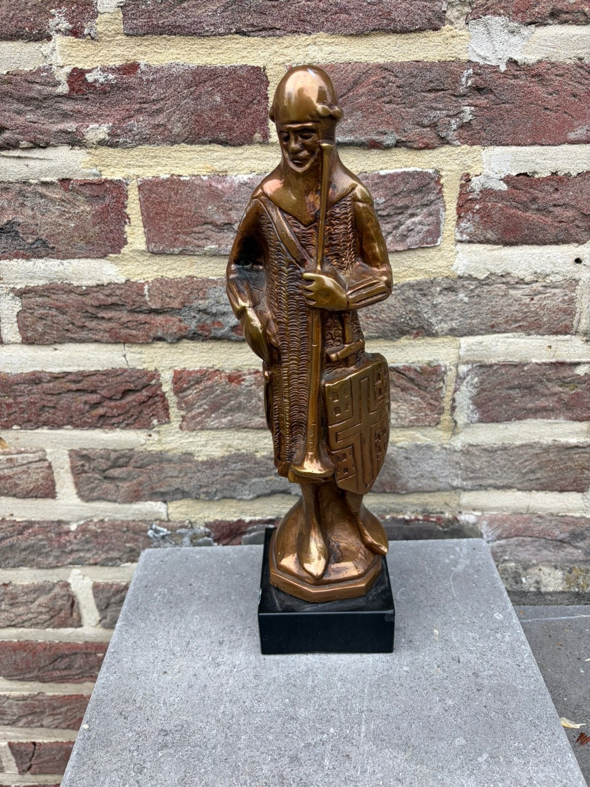 Bronzen torenwachter hoog 29 cm, Ophalen