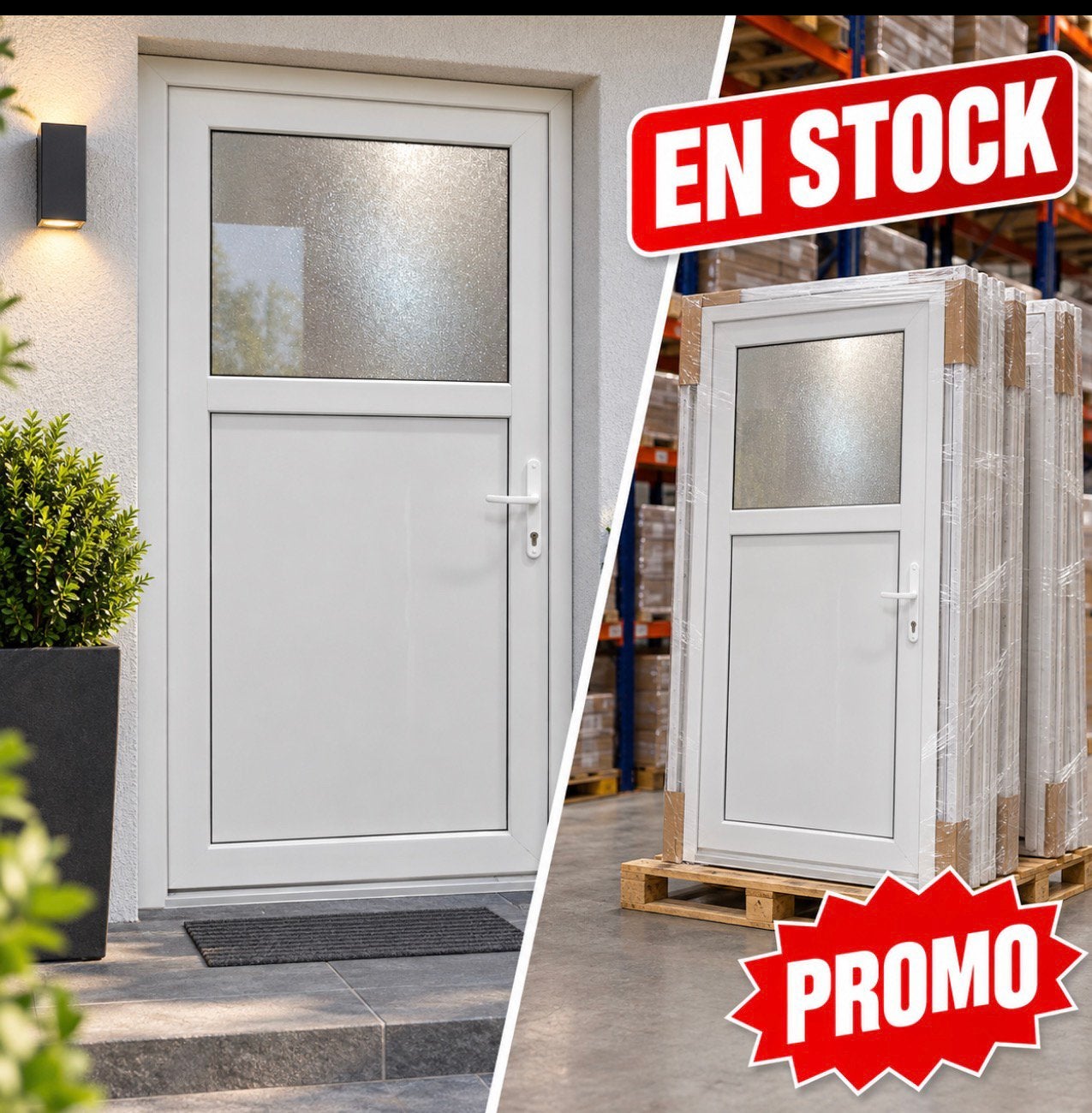 Porte en Pvc dbl vitrage, Bricolage & Construction, Enlèvement ou Envoi