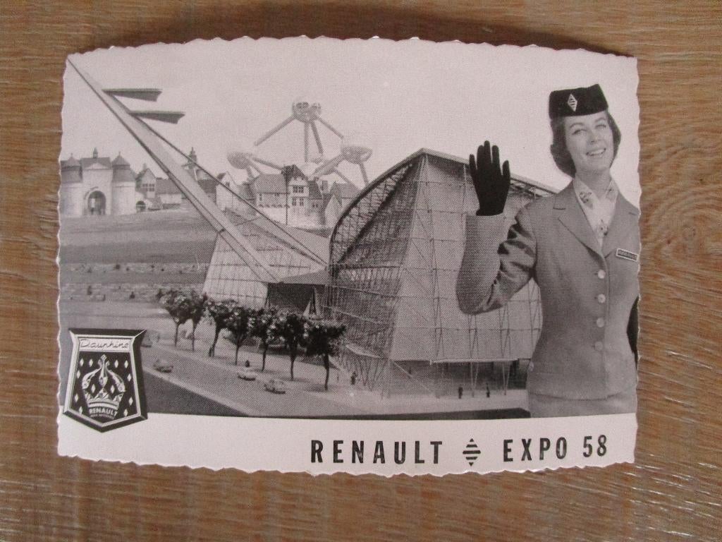 oude postkaart expo 58, Verzamelen, Ophalen of Verzenden, 1940 tot 1960, Ongelopen, Brussel (Gewest)