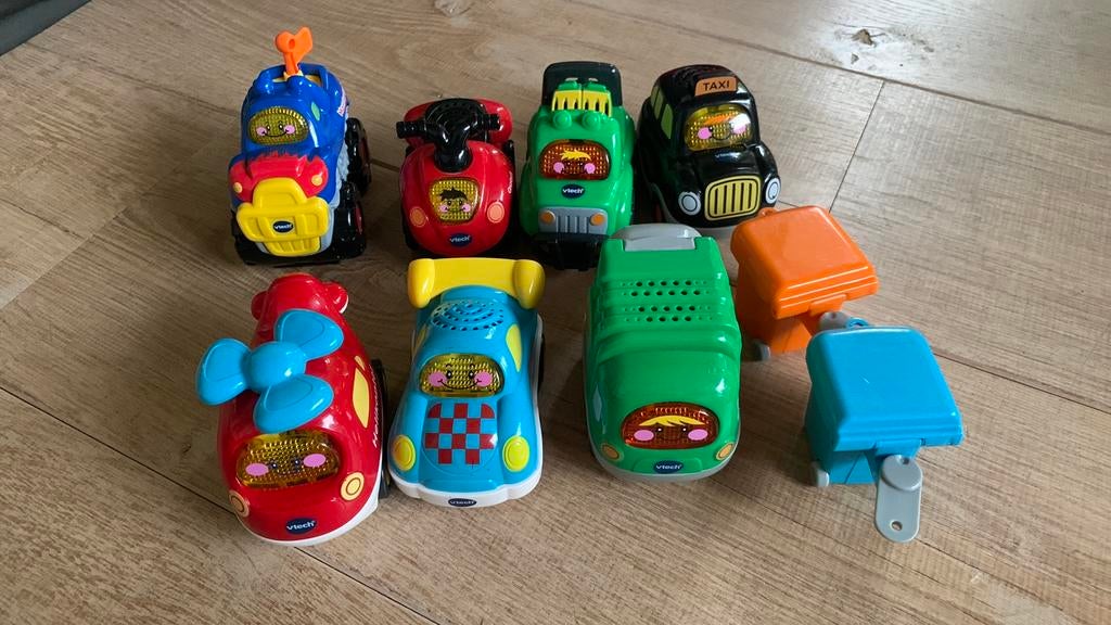 Uitgebreide collectie toetoet auto’s VTech, Ophalen, Zo goed als nieuw