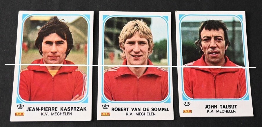 Panini/Football 77/KV Malines/3 autocollants, Collections, Envoi, Comme neuf, Affiche, Image ou Autocollant