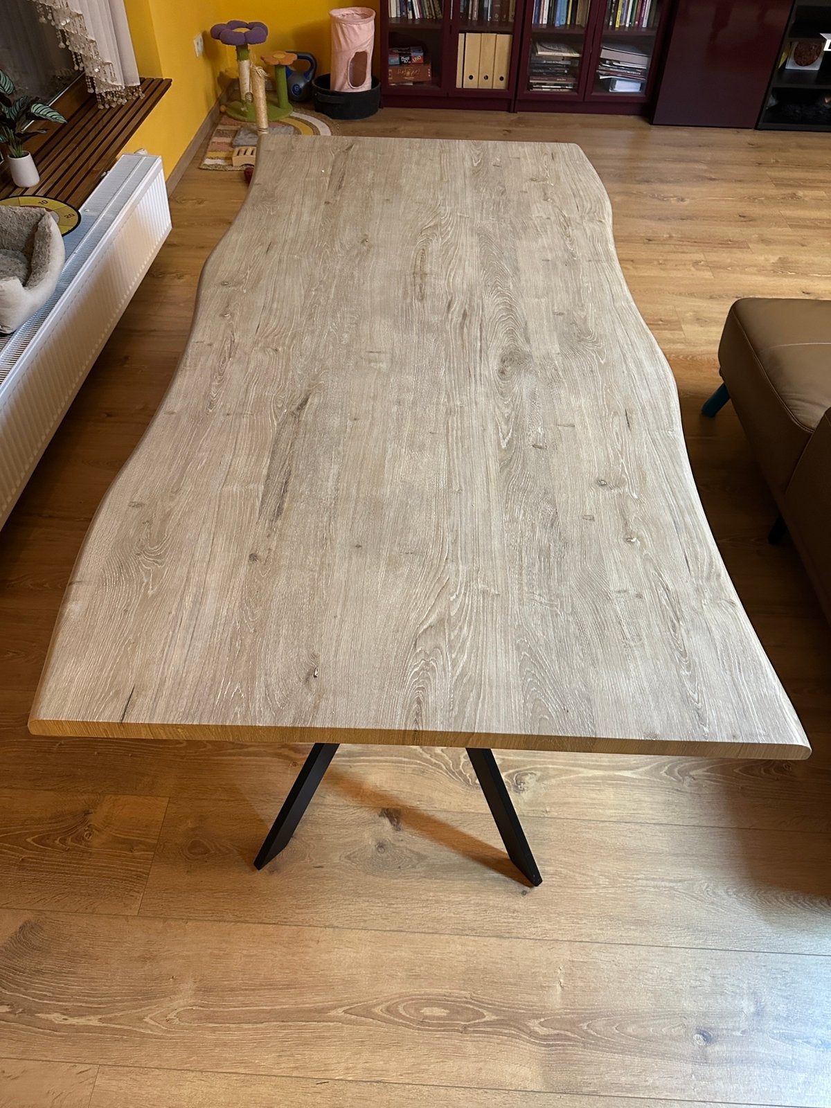 Eettafel, Huis en Inrichting, Tafels | Eettafels, Ophalen, Eikenhout, 100 tot 150 cm, Famile tafel.