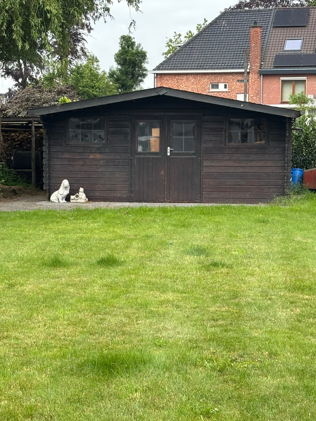 Tuinhuis 490 x 360, Enlèvement, Utilisé, Bois, Abri de jardin