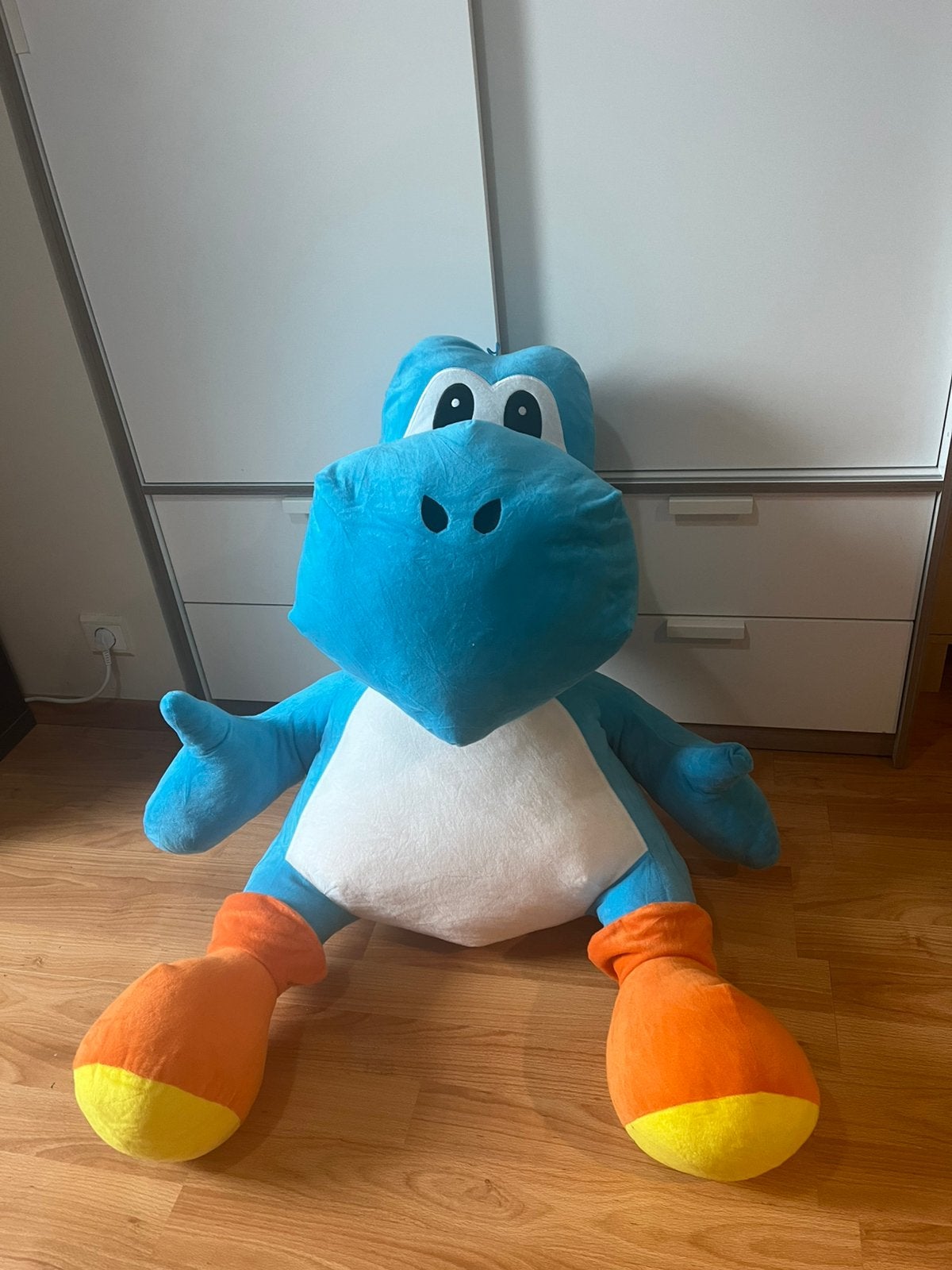 Peluche yoshi bleu, Bleu, Autres marques, Grand (plus de 80 cm), Comme neuf