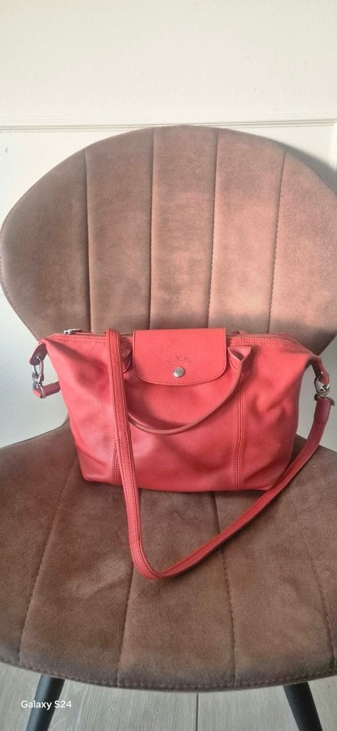 Sac longchamp, Enlèvement, Utilisé, Rouge, Sac à main