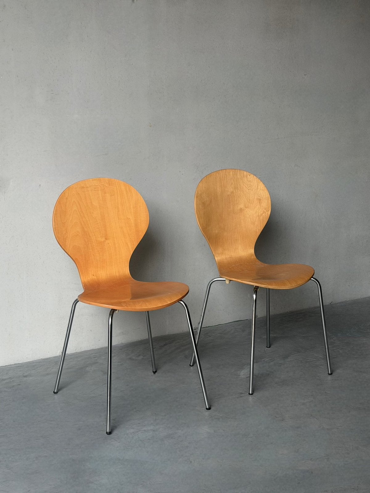 Vintage design Deens houten stoelen, Enlèvement, Comme neuf