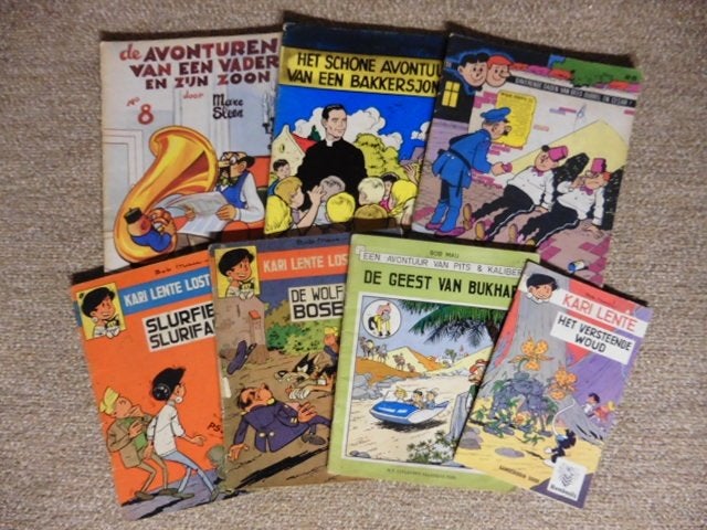 Lot Strips Pakketprijs (+/- 30 stuks) incl Antiquariaten, Boeken, Stripverhalen, Meerdere stripboeken, Ophalen of Verzenden, Gelezen