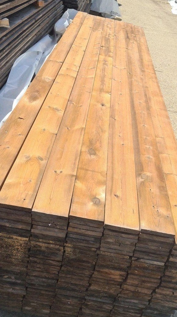 Partij thermowood terras of gevel 22.99€ per m2 /m2, Doe-het-zelf en Bouw, Hout en Planken, Ophalen