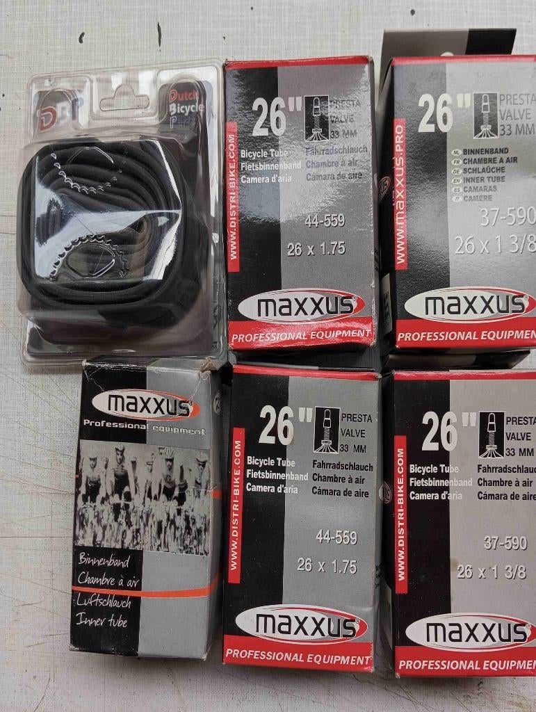 6 NIEUWE binnenbanden MAXXUS 26 inch x 1.75-1.90-2.10, Band, Overige materialen, Nieuw, Ophalen of Verzenden