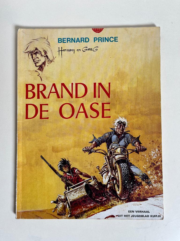 Hermann - Bernard Prince 5 - Brand in de Oase - 1e dr 1972, Envoi, Hermann