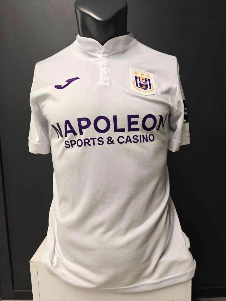 Getekend voetbalshirt Mats Rits - RSC Anderlecht '24 - '25, Enlèvement ou Envoi, Utilisé, Maillot