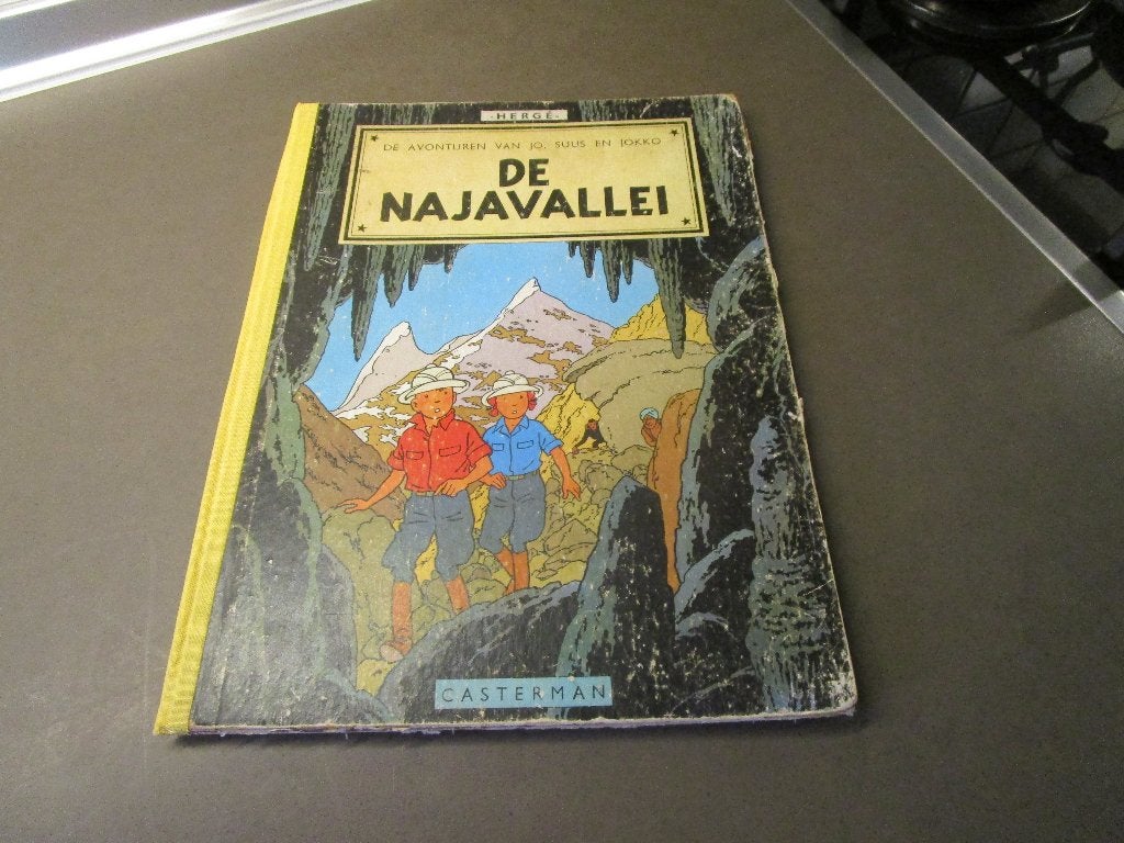 LAATSTE DAG: De Najavallei - 1e druk - 1957 - HC, Boeken, Gelezen, Eén stripboek, Ophalen of Verzenden, Hergé
